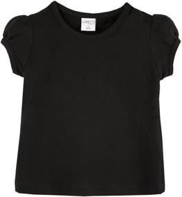 img 1 attached to 👕 Lovetti Girls Basic Sleeve T Shirt: Стильная детская одежда для любого случая