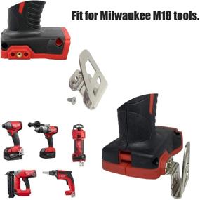 img 1 attached to 🔧 SKCMOX Replacement Belt Clip Hook for Milwaukee M18 Tool Impact Driver Hammer Drill - 2 Pack (2604-20, 2604-22, 2604-22CT, 2797-22)