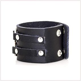 img 1 attached to Nsitbbuery Alloy Wristband Leather Bracelet