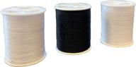 🧵 seo-optimized thread bundle: three spools of 150 yards - 2 white and 1 black logo