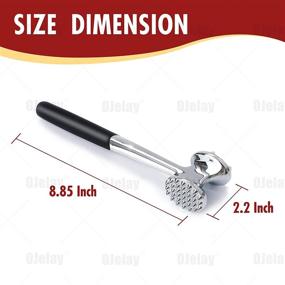 img 3 attached to OJelay Heavy Duty Meat Tenderizer Mallet: Dual Side Steak Chicken Pounder for Enhanced Meat Softening - Nonslip Grip, Superior Meat Softener Hammer