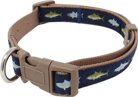 img 3 attached to Nauticollar: Stylish Fish-Inspired Nautical Dog Collar for Your Furry Friend!