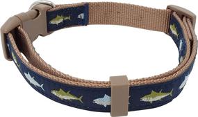 img 2 attached to Nauticollar: Stylish Fish-Inspired Nautical Dog Collar for Your Furry Friend!