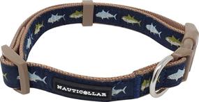 img 4 attached to Nauticollar: Stylish Fish-Inspired Nautical Dog Collar for Your Furry Friend!