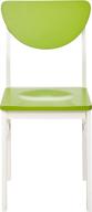 🪑 комплект белых/зеленых деревянных боковых стульев, бренд kings, 4 штуки для кухонного интерьера. логотип