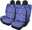 polero lotus bohemian style mandala blue car seat cover for women ladies auto accessories interior protective cover universal fit logo