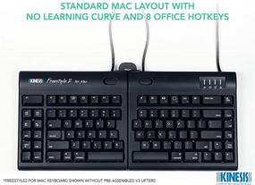 img 3 attached to 💻 Enhance Comfort and Productivity with KINESIS Freestyle2 Ergonomic Keyboard for Mac, featuring VIP3 Lifters and 9" Separation