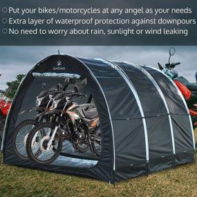 img 1 attached to 🚲 Bike Storage Shed: 210D Oxford Fabric Tent for Outdoor Bicycle Storage - Ideal for Family Biking and Social Camping