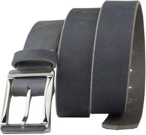 img 2 attached to Nickel-Free Titanium Work Belts: Sleek & Stylish Accessories for Men in Black