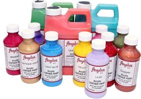 img 1 attached to 🎨 Angelus Acrylic Leather Paint - 4oz - Blue Gift Box