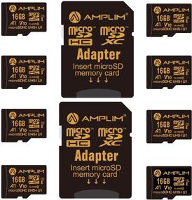 img 4 attached to Amplim 16ГБ Micro SD карта 8 пакет с адаптером - Класс 10 UHS-I U1 V10 TF для Nintendo Switch, GoPro, Raspberry Pi, телефона, Galaxy, камеры, планшета и ПК.