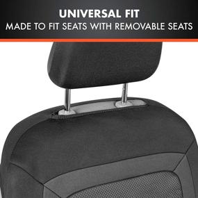 img 1 attached to 🚗 Enhance Your Car's Interior with carXS FreshMesh Charcoal Car Seat Covers – Premium Sideless Design for Front Seats with Armrests, Universal Fit for Auto Truck Van SUV