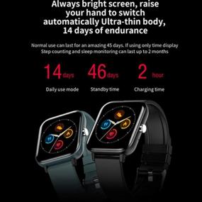 img 1 attached to 💪 Weijie Fitness Tracker: Waterproof Smartwatch with Heart Rate & Sleep Monitor for iPhone and Android
