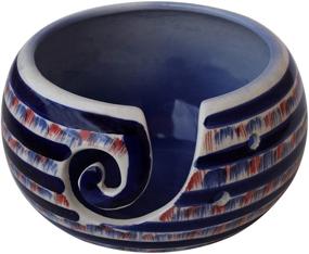 img 1 attached to 🛍️ Clearance Sale - ABHANDICRAFTS Ceramic Yarn Bowl Knitting Bowl, Crochet for Moms - Beautiful Gift for All Occasions: Perfect for Moms and Grandmothers (Big Yarn_15)