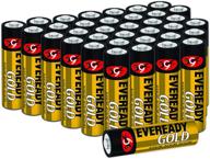 36 штук золотых батареек eveready aa логотип