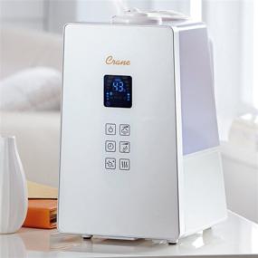 img 4 attached to Ultimate Comfort: Crane Digital Clean Control Warm & Cool Mist Humidifiers