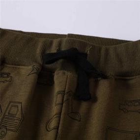 img 2 attached to Toddler Little Drawstring Elastic Sweatpants Boys' Clothing