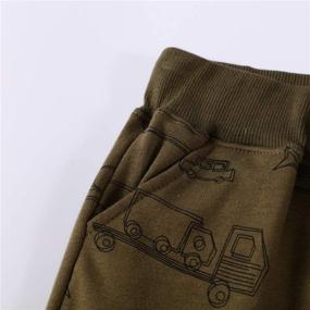 img 1 attached to Toddler Little Drawstring Elastic Sweatpants Boys' Clothing