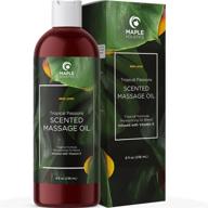optimal massage therapy oil - sensuous couples massage oil - hydrating body oil 💆 for massage - nourishing coconut and vitamin e oil to revitalize skin with anti-aging properties logo