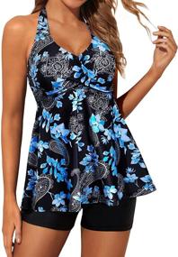 img 4 attached to 👙 Yonique Tankini Swimsuits: Stylish Women's Swimwear in Swimsuits & Cover Ups