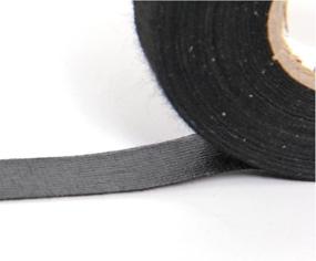 img 1 attached to 🔌 Pack of 5 Black Insulating Tape for Wire Loom Harness - High Heat Resistant, 19mmX15m (WL)