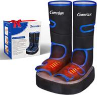 comrelax pro shiatsu-foot-massager: heat, air compression leg massager for circulation calf, pain relief, muscle relaxation & more! logo