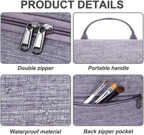 img 2 attached to Water-Resistant Hanging Toiletry Bag for Women and Men - Travel Organizer with Handle and Hook - Portable Shower Bathroom Bag - Convenient Cosmetic Bag