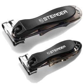 img 4 attached to 💅 Nail Clippers Toenail Clipper Set– STEINDER Easy Grip, 360 Rotary Fingernail and Toenail Clippers – Ideal for Thick Nails - Clippers Set for Men