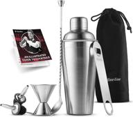 🍹 premium 7-piece stainless steel cocktail shaker set with bar tools – complete bartender kit including cocktail strainer, double jigger, bar spoon, bottle opener, and pour spouts logo