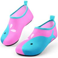 sunnywoo boys & girls non slip aqua socks: barefoot shoes for athletic activities logo