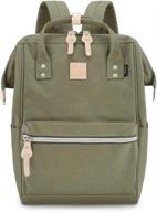 🎒 laptop backpack 15.6 inch large casual daypack - water resistant business travel school bag with usb charging port for women & men (1882-armygreen) logo