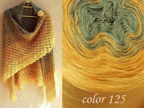 img 1 attached to 🧶 ZuzuHobby Gradient Acrylic Yarn - Knitting Shawls, Big Cake, Ombre Effect - Soft Crochet Yarn - Hand Knitting Multicolor Yarn - 15 oz/ 2187 yd (005)