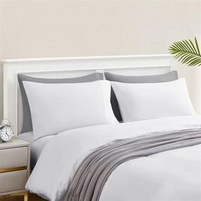 img 3 attached to 🛏️ Comaza Pillowcases Standard Size Set of 2 - White Microfiber Pillow Case Covers | Fade & Wrinkle Resistant, Extra Soft & Envelope Closure | 20x26 Inches Standard Pillow Cases