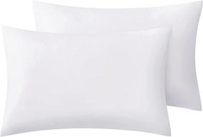 img 4 attached to 🛏️ Comaza Pillowcases Standard Size Set of 2 - White Microfiber Pillow Case Covers | Fade & Wrinkle Resistant, Extra Soft & Envelope Closure | 20x26 Inches Standard Pillow Cases