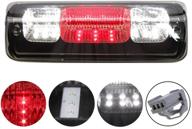 enhanced visibility: high mount 3rd stop light assemblies for 04-08 ford f150, 07-10 ford explorer sport trac, 06-08 lincoln mark lt - dual row led brake light bar taillight (smoke) logo