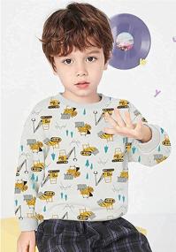 img 3 attached to Dinosaur Sweatshirt Toddler T Shirt Clothes Boys' Clothing : Fashion Hoodies & Sweatshirts