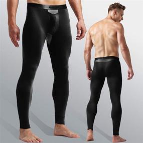 img 3 attached to Ouruikia Thermal Underwear Bottoms Separate Sports & Fitness in Cycling