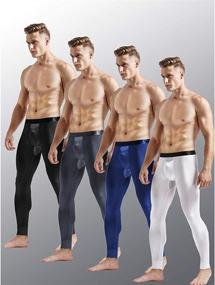 img 2 attached to Ouruikia Thermal Underwear Bottoms Separate Sports & Fitness in Cycling