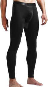 img 4 attached to Ouruikia Thermal Underwear Bottoms Separate Sports & Fitness in Cycling