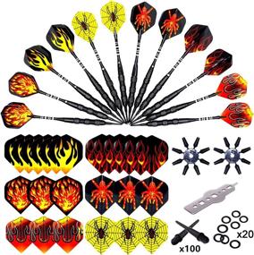 img 4 attached to ROOBEEO Soft Tip Darts 12 Pack 18g Professional Plastic Tip Darts Set with Extra 🎯 Dart Tips, Flights, and Dart Tools for Electronic Dart Board – Nickel Plated Barrels & Aluminum Shafts