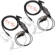 📻 radioddity 1-pin walkie talkies acoustic tube earpiece: enhanced communication with earmold earbud, compatible with fs-t1, fs-t2 (2 pack) logo