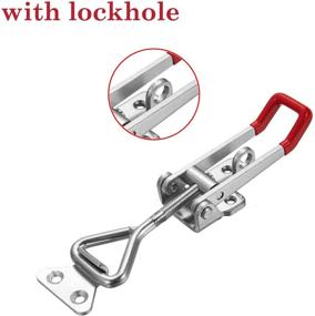 img 1 attached to Securely Lock Your Doors and Cabinets with Accessbuy Toggle Steel Latch Catch