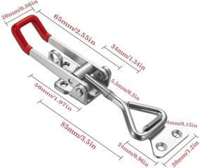 img 3 attached to Securely Lock Your Doors and Cabinets with Accessbuy Toggle Steel Latch Catch