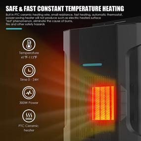 img 3 attached to 🔥 Outdoor Dog House Heater with Thermostat & Timer - 300W Pet House Heater for Optimal Temperature Control, Adjustable Settings & 6FT Anti-Chew Cord for Easy Installation