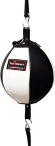 img 3 attached to 🥊 Pro Impact Authentic Leather Double-End Boxing Punching Bag - Speed & Dodge Training Ball Set - Includes Cords & Hooks for Gym Workout, MMA, Muay Thai