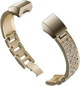 img 2 attached to 💍 Стильный Браслет-браслет для Fitbit Alta и Alta HR от Viqiv Jewelry - элегантный аксессуар из нержавеющей стали для женщин.