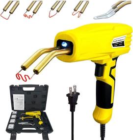 img 4 attached to 🔧 Upgraded 100w Hot Stapler Kit for Car Bumper Repair - Plastic Welding Machine with Plier, Knife, Flat/Outside Corner/Inside Corner/Wave Staples - Welding Repairing Machine for Welder Gun Repair