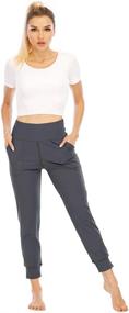 img 1 attached to 🏃 KEDFAN Women's High Waist Activewear Joggers with Pockets - Ideal Sweatpants for Yoga, Workouts, and Running