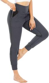 img 3 attached to 🏃 KEDFAN Women's High Waist Activewear Joggers with Pockets - Ideal Sweatpants for Yoga, Workouts, and Running