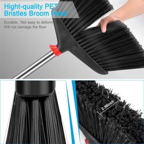 img 3 attached to 🧹 CLDREAM Heavy Duty Broom for Outdoor & Indoor Floor Cleaning - Perfect for Commercial, Garage, and Home Use!